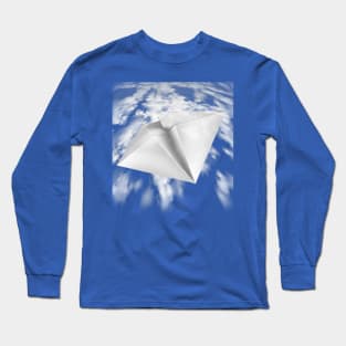 Flying Paper Airplane Long Sleeve T-Shirt